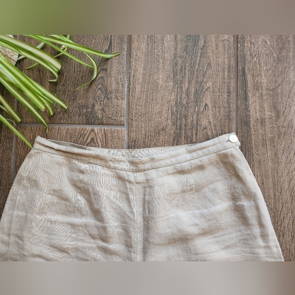 Vintage 90’s Laura Ashley wide leg linen pants - Picture 2 of 9